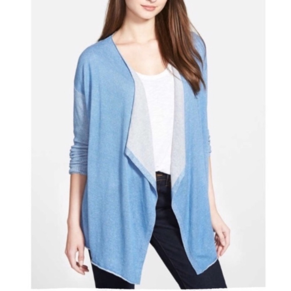 + TWO BY VINCE + Blue Cardigan